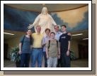 The family at the Oakland Temple Visitor Center.