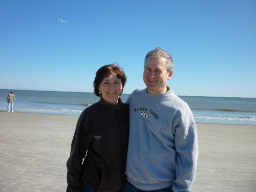 It was a beautiful beach -- just a bit colder than it was supposed to be...