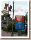 Poster and banners for Dos de Mayo in M�stoles.