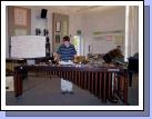 Clark is tackling 4 mallets and earning new calluses in his hands!