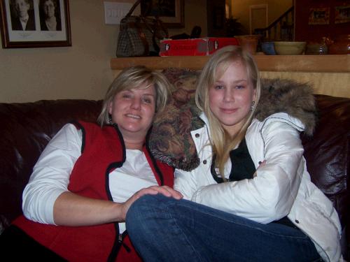 Melanie with her daughter Adelheid.