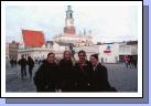 Out on the Rynek in Poznan after doing a whiteboard.