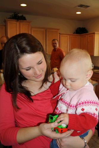 Madeleine making friends with Kate Morgan.