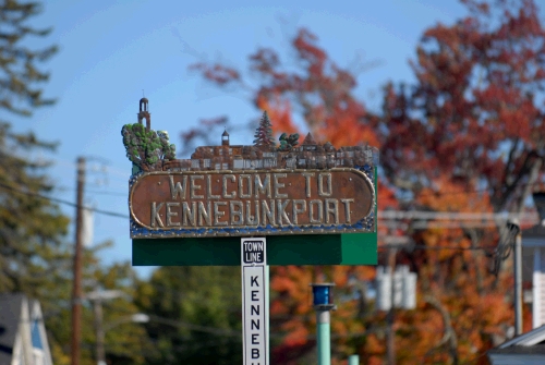 Crossing the bridge into Kennebunkport, Maine.